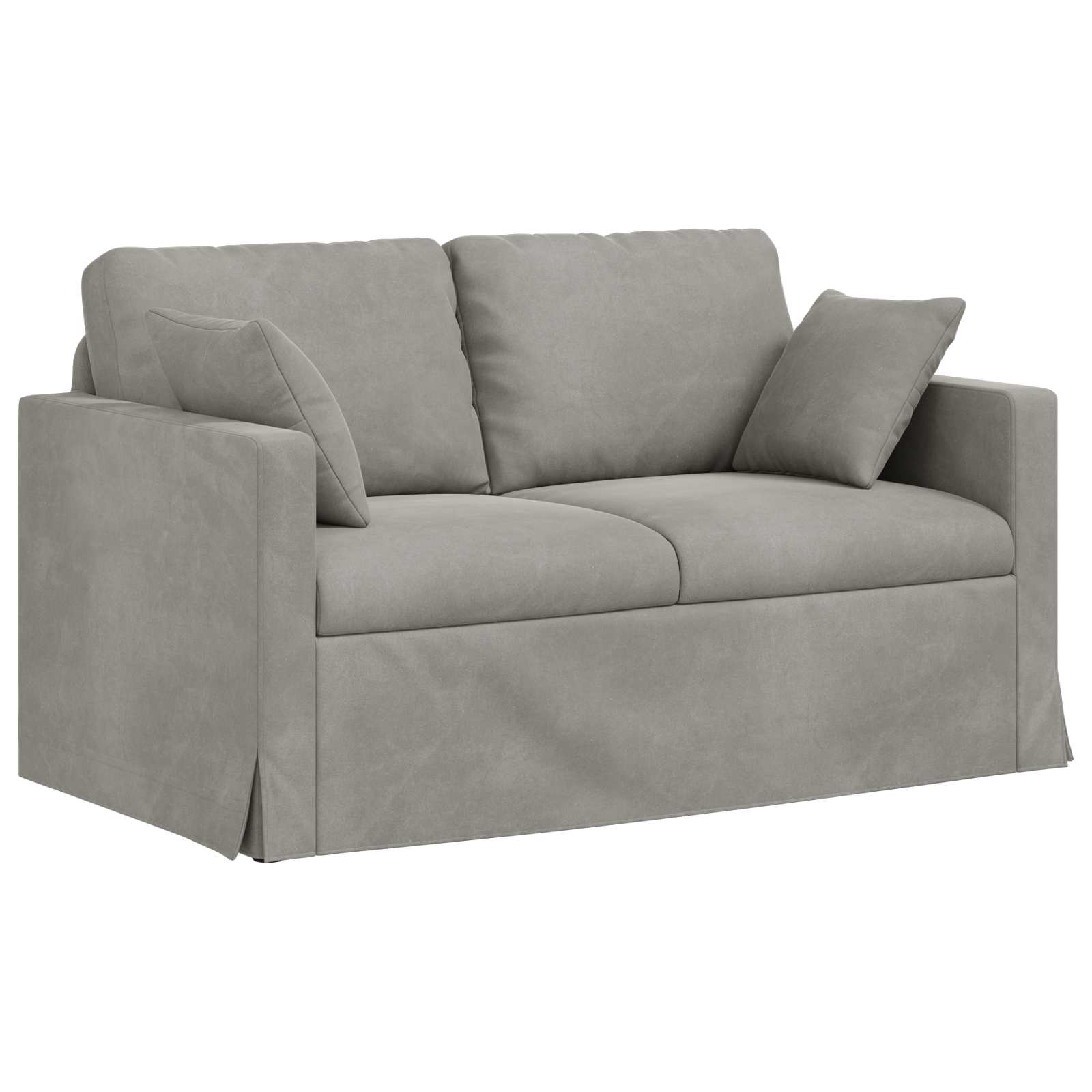 Set sofe 2 pcs Svijetlo siva 138 x 78 x 80 cm Baršun