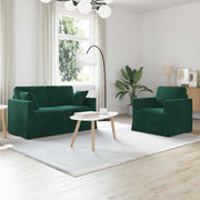 Set sofe 2 pcs Tamnozelena 138 x 78 x 80 cm Baršun