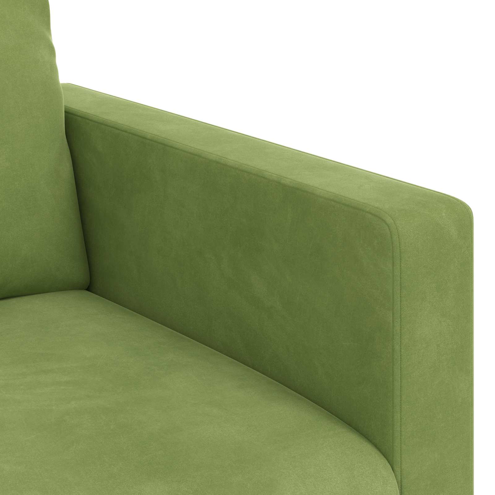 Set sofe 2 pcs Svijetlo zelena 138 x 78 x 80 cm Baršun