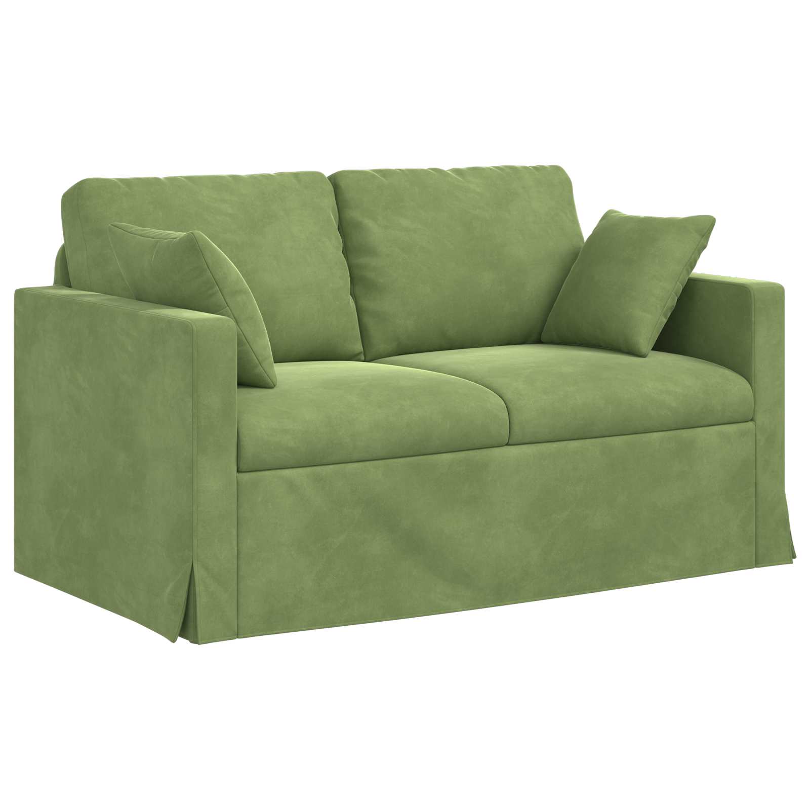 Set sofe 2 pcs Svijetlo zelena 138 x 78 x 80 cm Baršun