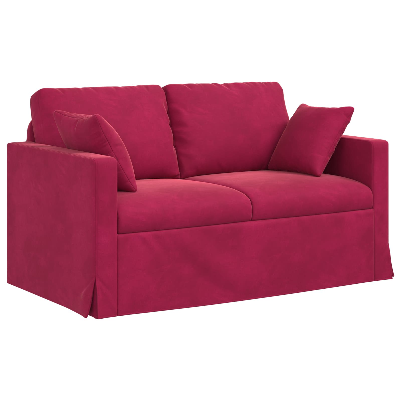 Set sofe 2 pcs Vinska crvena 138 x 78 x 80 cm Baršun