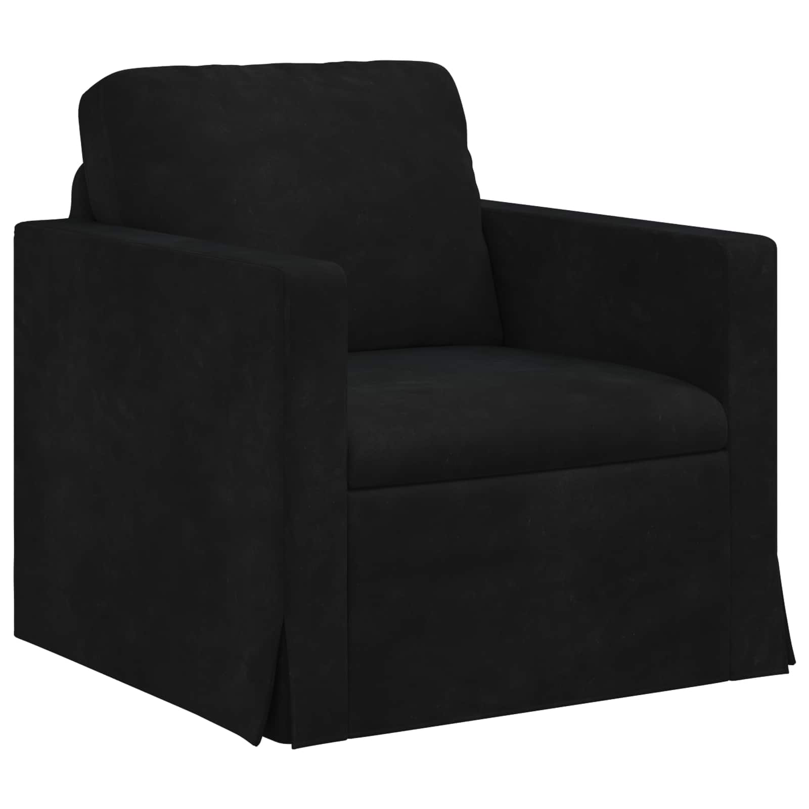 Set sofe 2 pcs Crna 138 x 78 x 80 cm Baršun