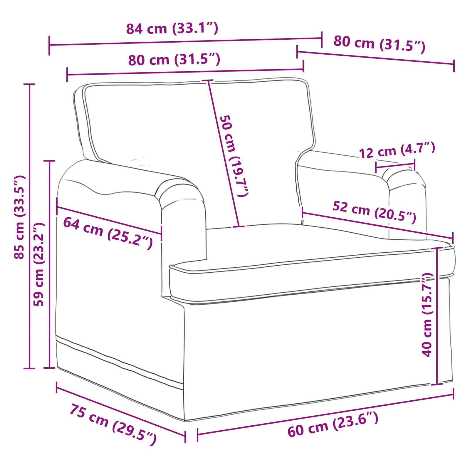 Set sofe 2 pcs Tamnozelena 144 x 80 x 85 cm tkanina