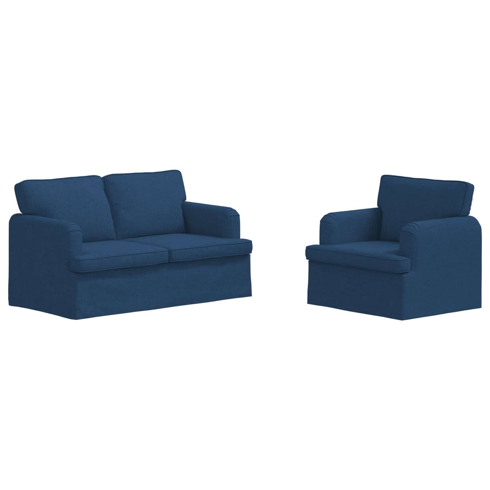 Set sofe 2 pcs Plava 144 x 80 x 85 cm tkanina