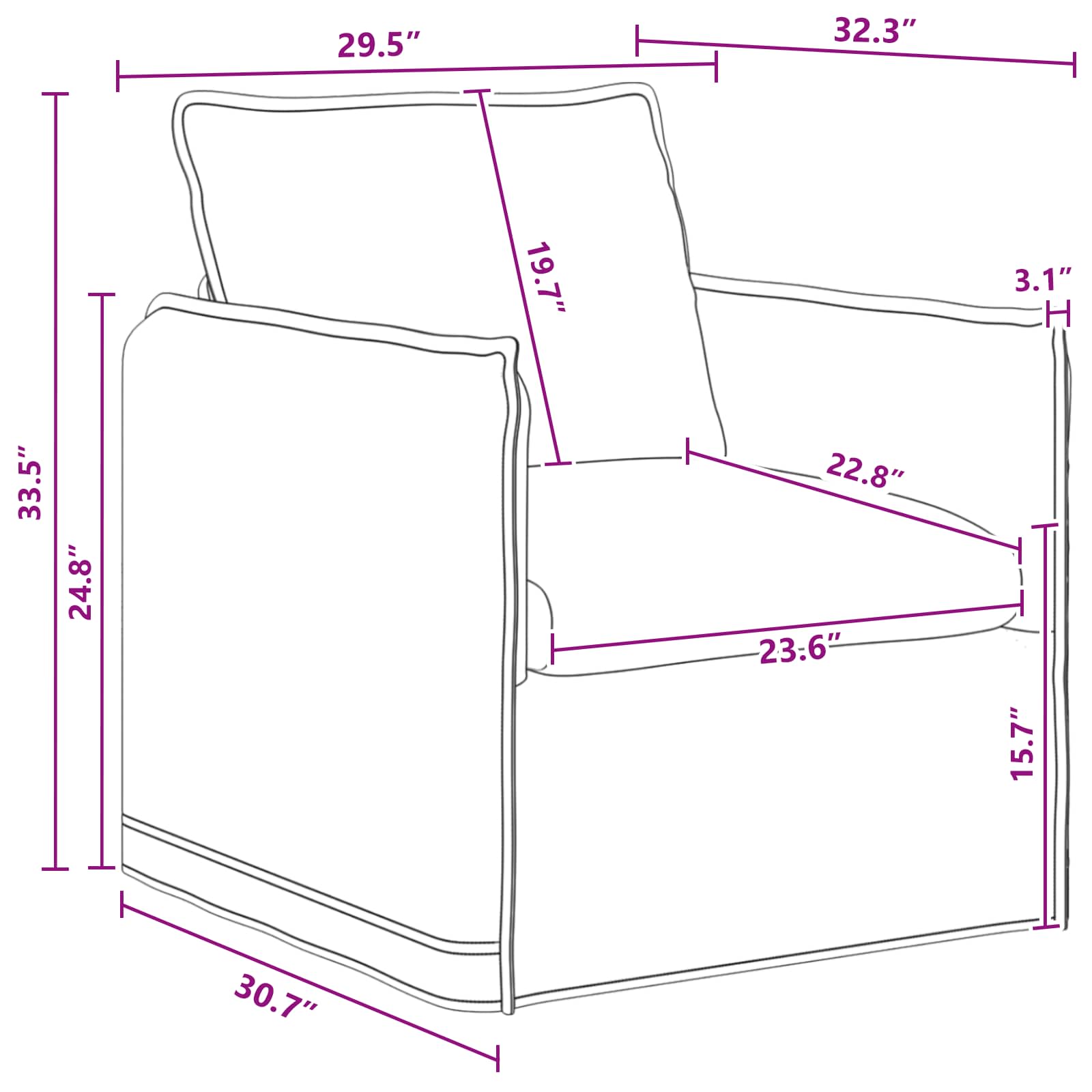 Set sofe 2 pcs Tamnosiva 136 x 82 x 85 cm Tkanina