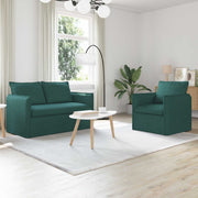 Set sofe 2 pcs Tamnozelena 136 x 82 x 85 cm Tkanina