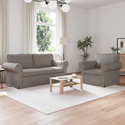 Set sofe 2 pcs Sivo-smeđa 175 x 82 x 80 cm tkanina