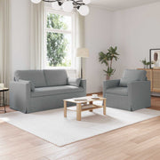 Set sofe 2 pcs Svijetlo siva 158 x 78 x 80 cm tkanina