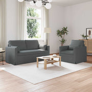 Set sofe 2 pcs Tamno siva 158 x 78 x 80 cm tkanina
