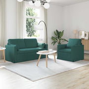 Set sofe 2 pcs Tamnozelena 158 x 78 x 80 cm tkanina