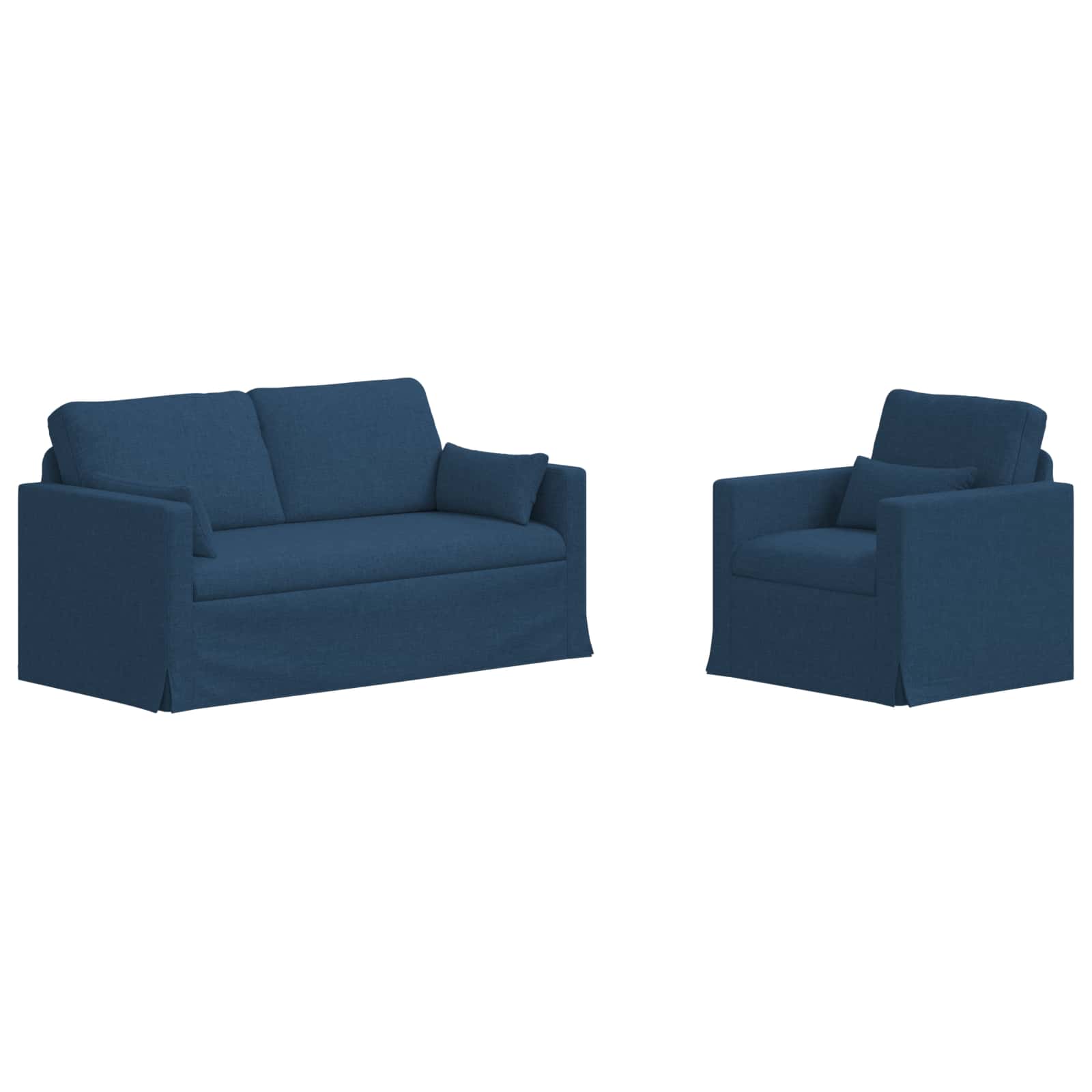 Set sofe 2 pcs Plava 158 x 78 x 80 cm tkanina