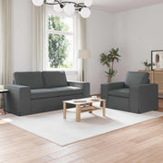 Set sofe 2 pcs Tamno siva 182 x 80 x 82 cm tkanina