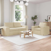 Set sofe 2 pcs Krema 182 x 80 x 82 cm tkanina