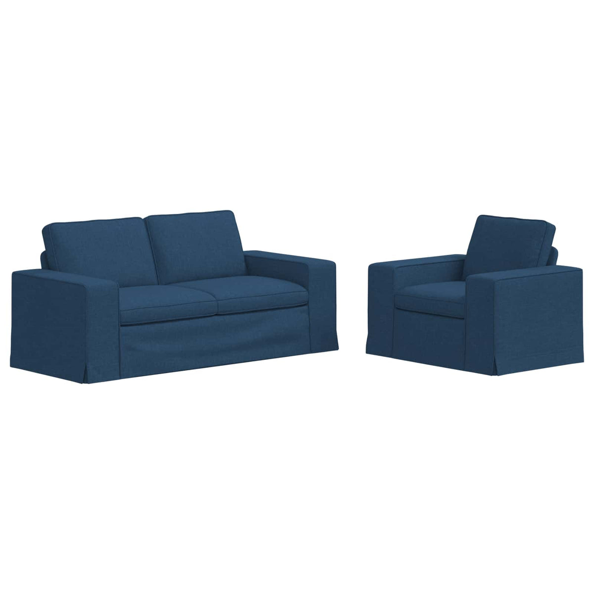 Set sofe 2 pcs Plava 182 x 80 x 82 cm tkanina