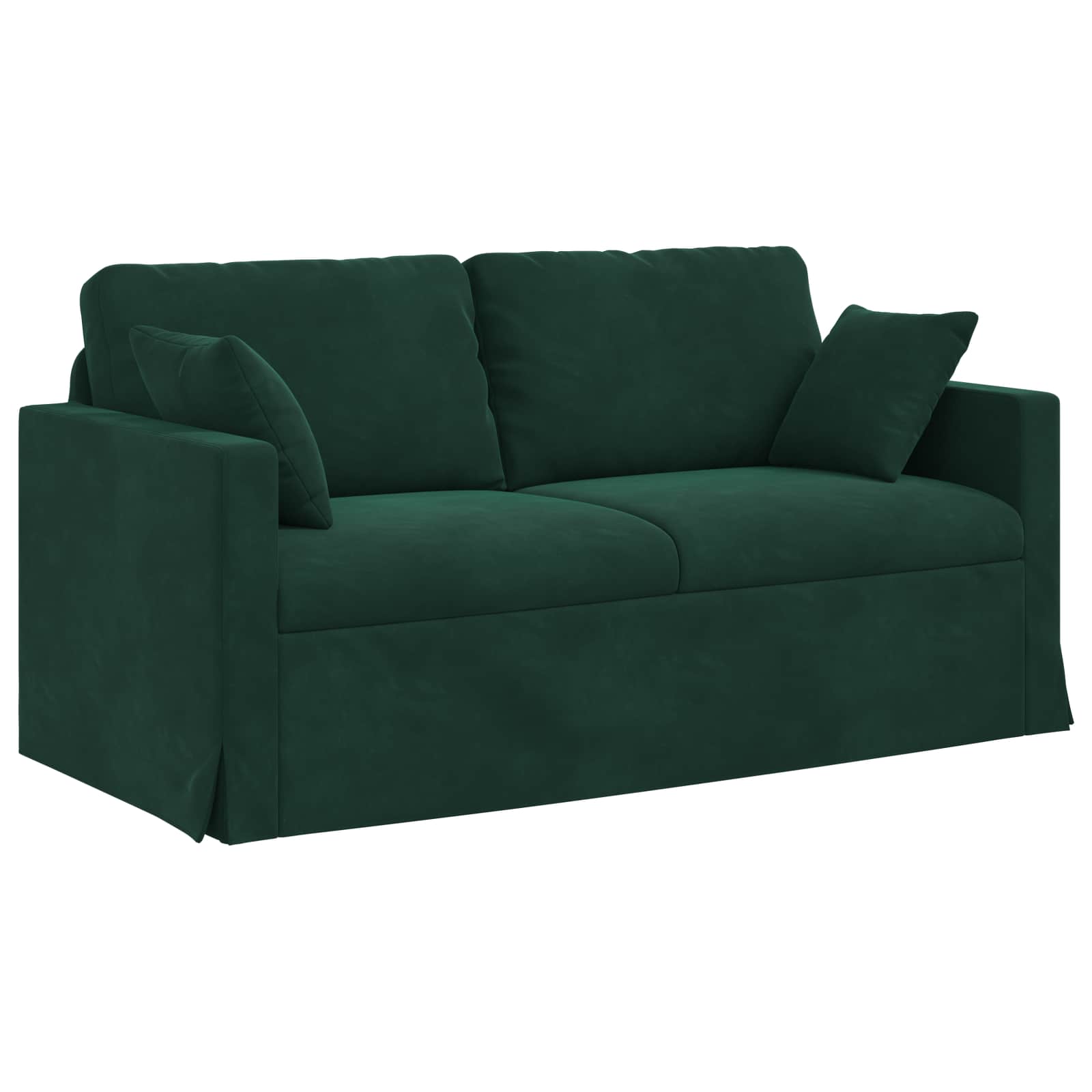 Set sofe 2 pcs Tamnozelena 158 x 78 x 80 cm Baršun