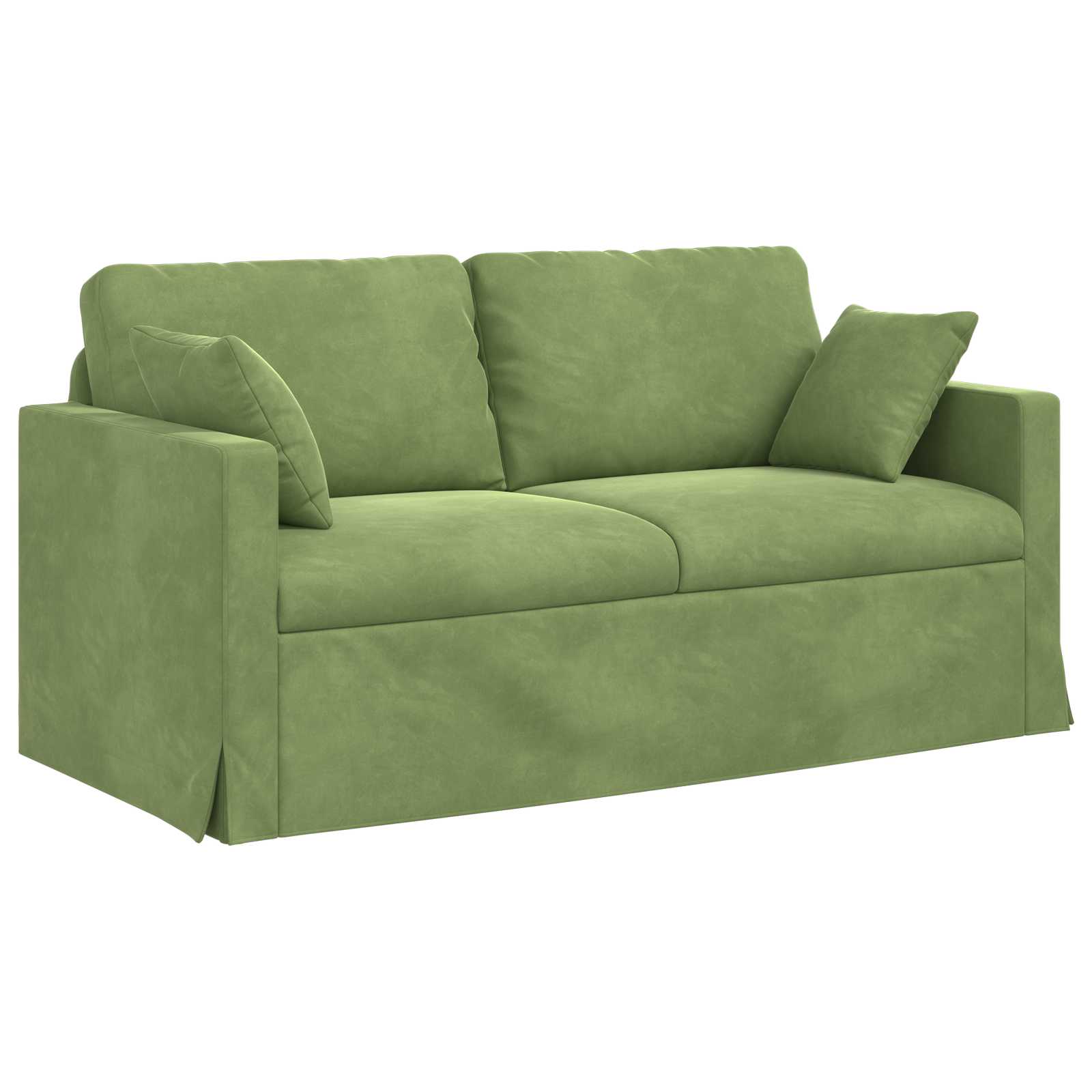 Set sofe 2 pcs Svijetlo zelena 158 x 78 x 80 cm Baršun