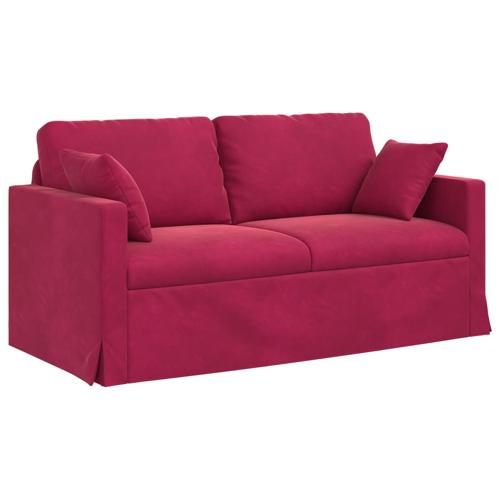 Set sofe 2 pcs Vinska crvena 158 x 78 x 80 cm Baršun