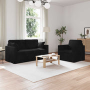 Set sofe 2 pcs Crna 158 x 78 x 80 cm Baršun