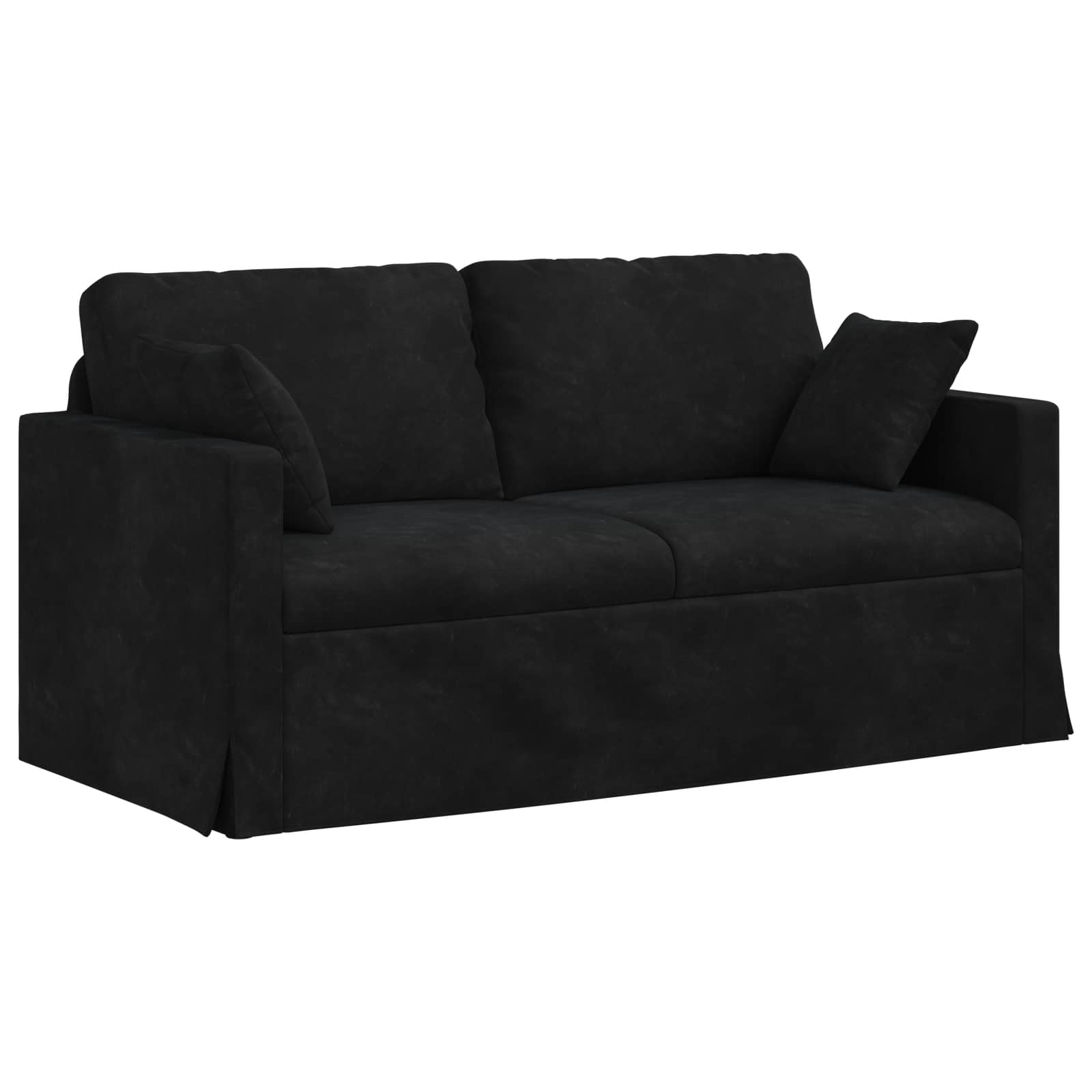 Set sofe 2 pcs Crna 158 x 78 x 80 cm Baršun