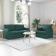 Set sofe 2 pcs Tamnozelena 162 x 80 x 85 cm tkanina