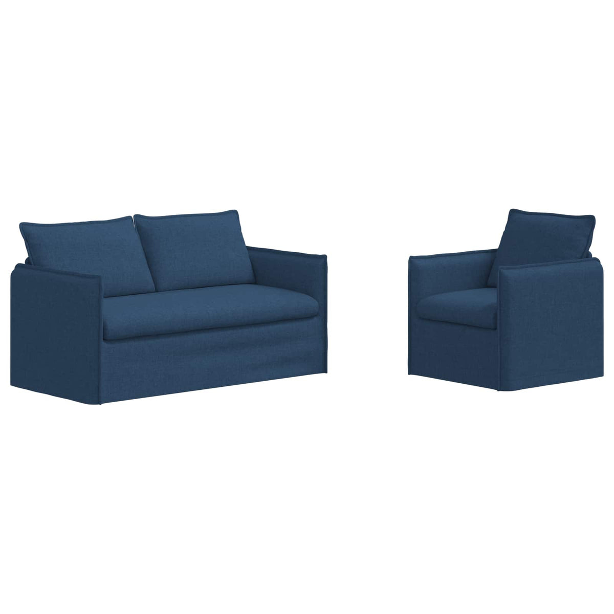 Set sofe 2 pcs Plava 156 x 82 x 85 cm Tkanina