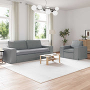 Set sofe 2 pcs Svijetlo siva 222 x 80 x 82 cm tkanina