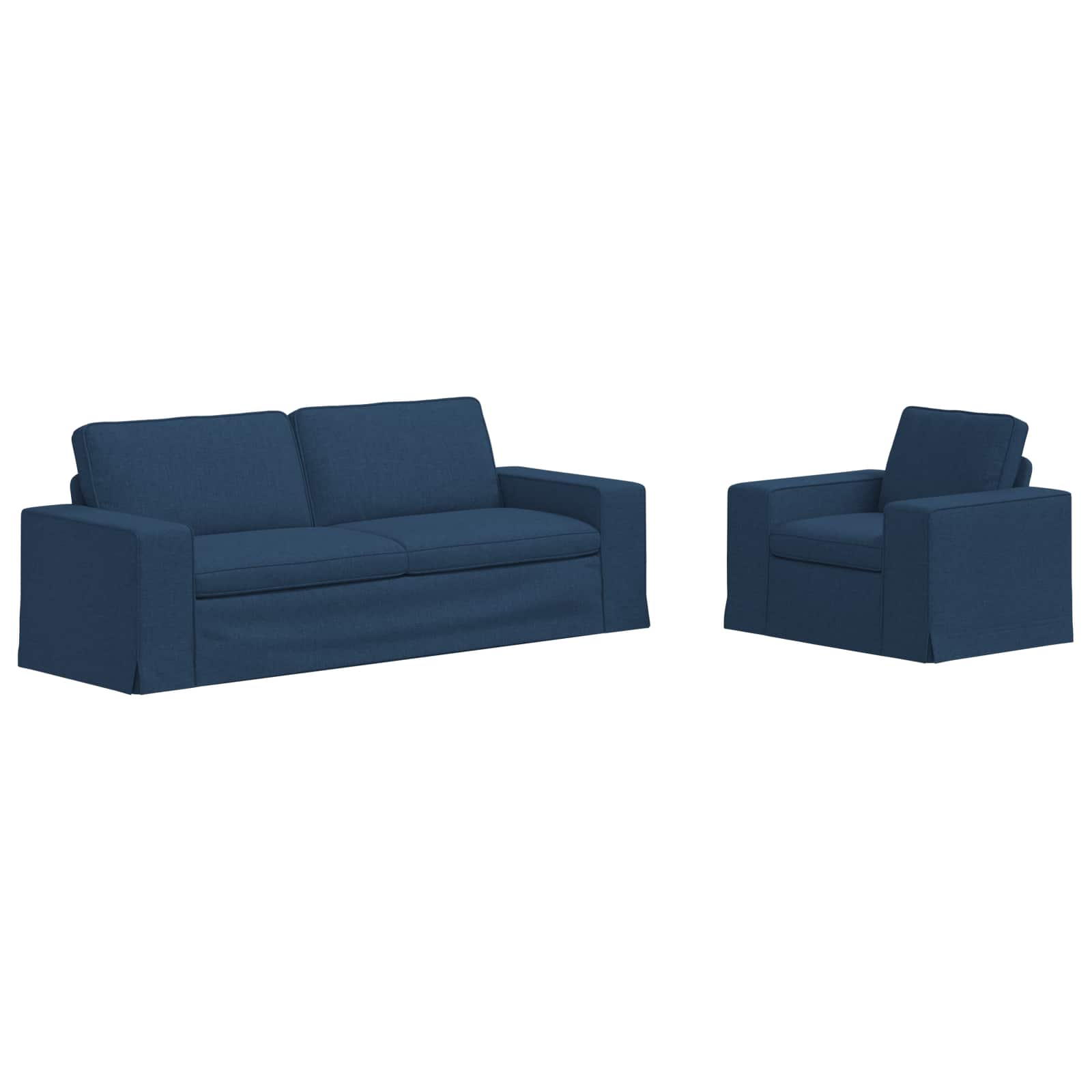 Set sofe 2 pcs Plava 222 x 80 x 82 cm tkanina