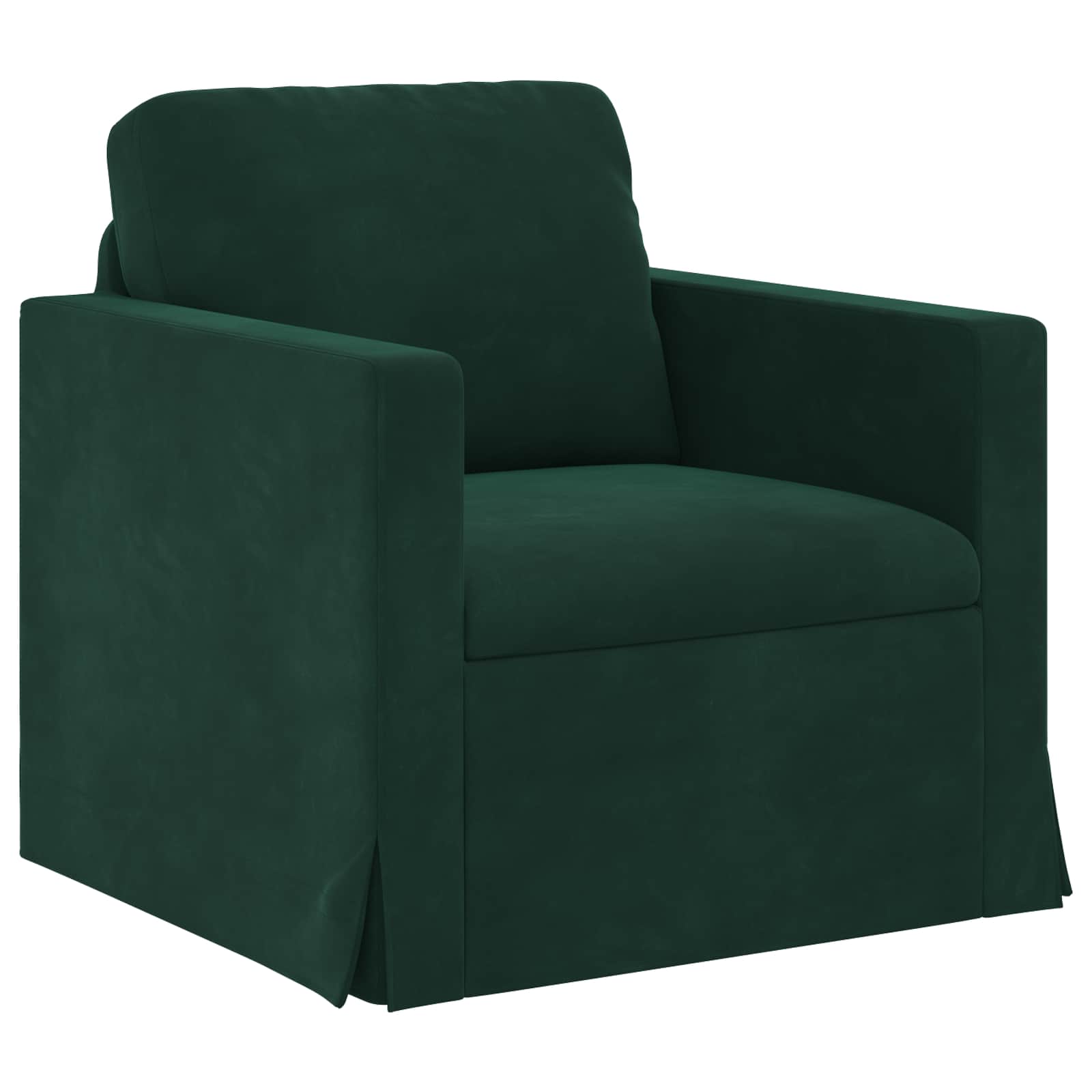 Set sofe 2 pcs Tamnozelena 198 x 78 x 80 cm Baršun