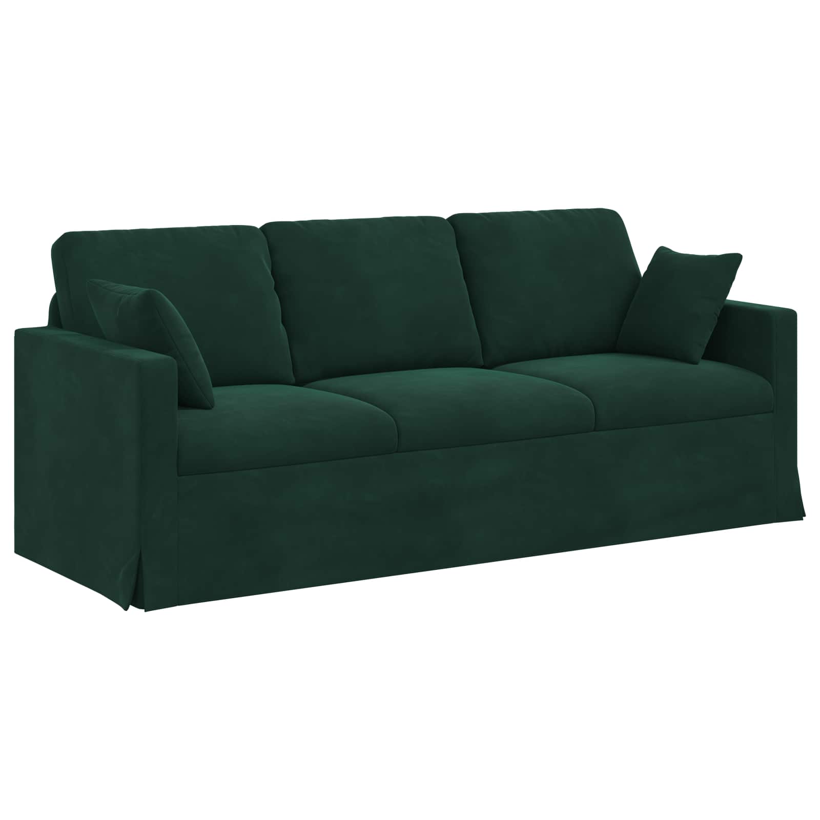 Set sofe 2 pcs Tamnozelena 198 x 78 x 80 cm Baršun