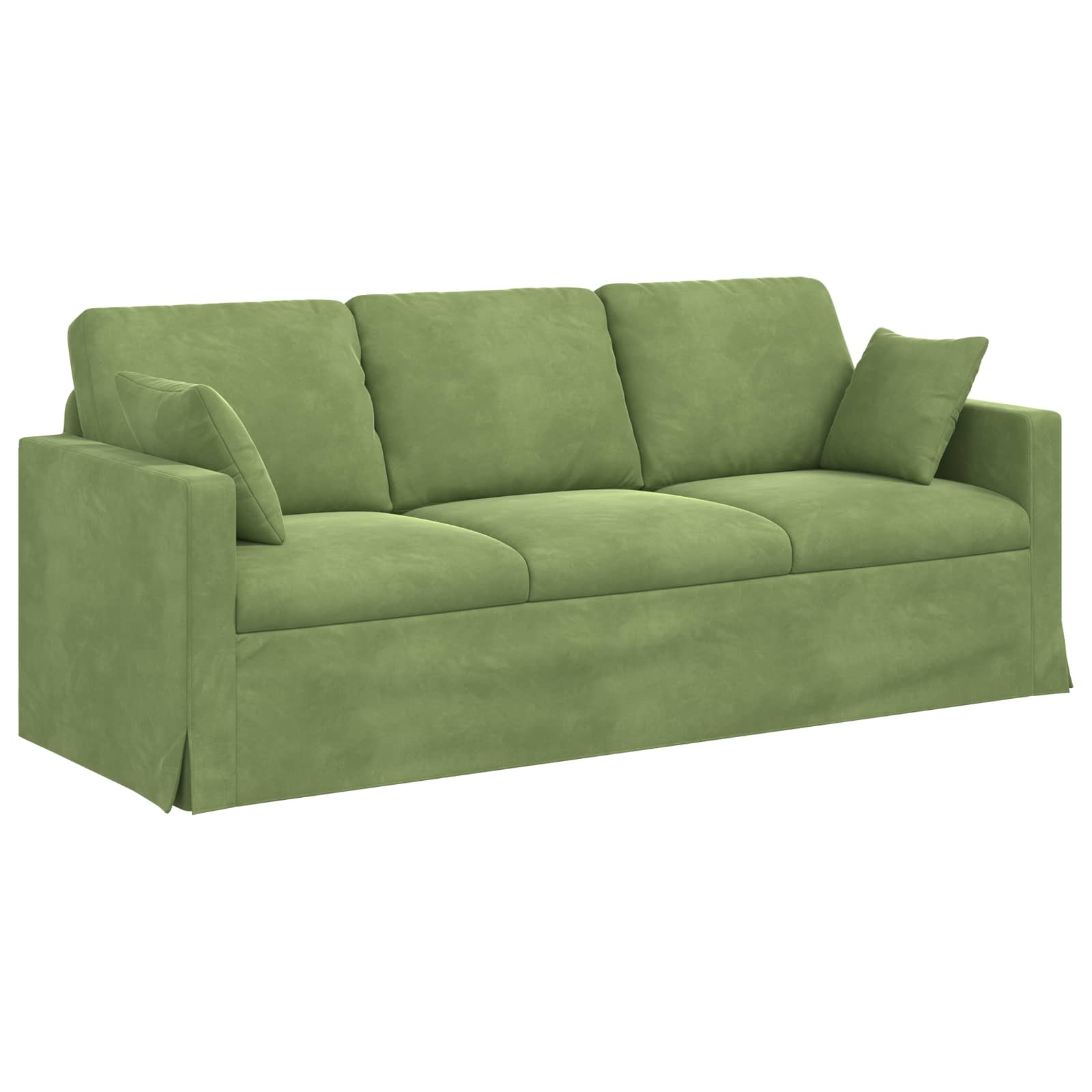 Set sofe 2 pcs Svijetlo zelena 198 x 78 x 80 cm Baršun