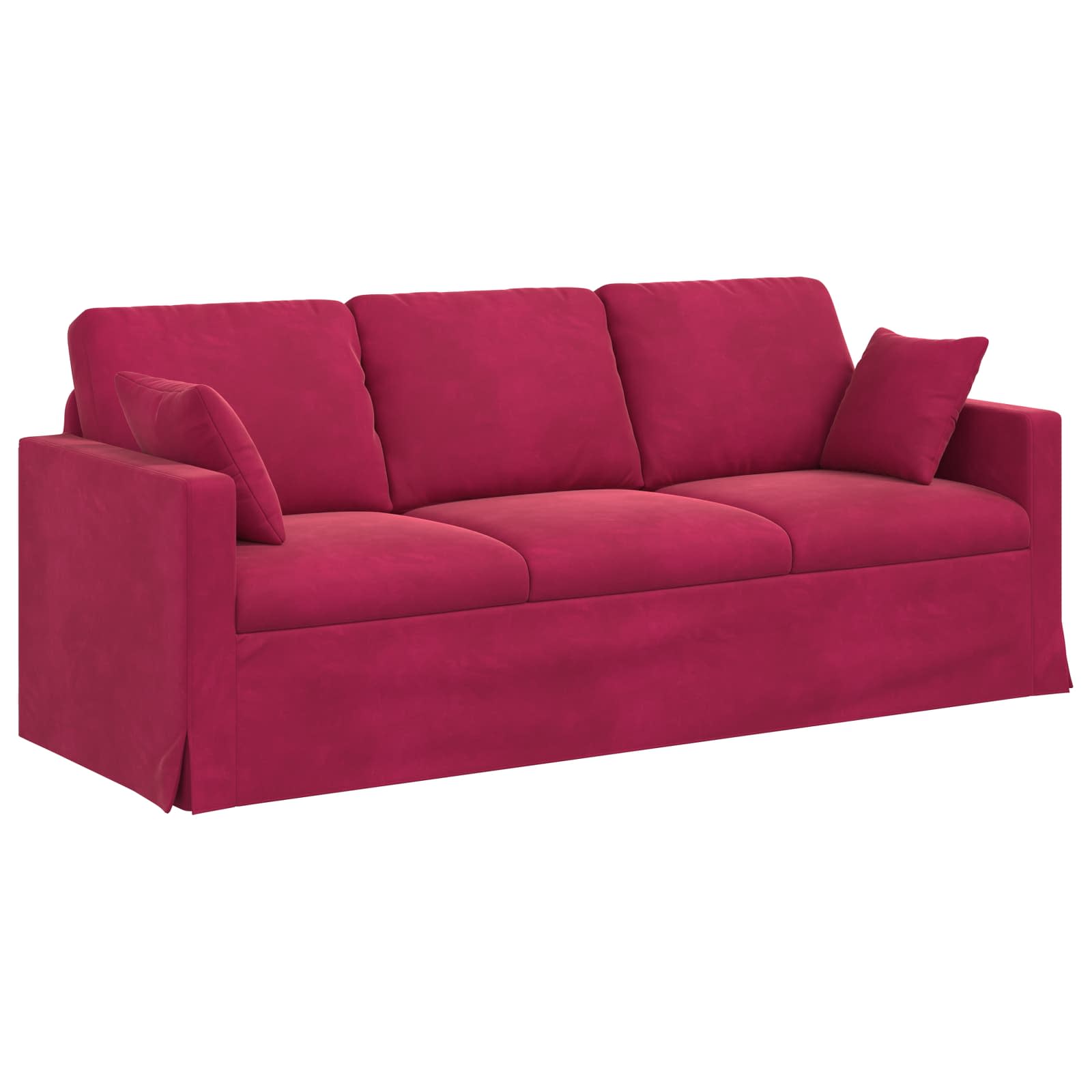 Set sofe 2 pcs Vinska crvena 198 x 78 x 80 cm Baršun