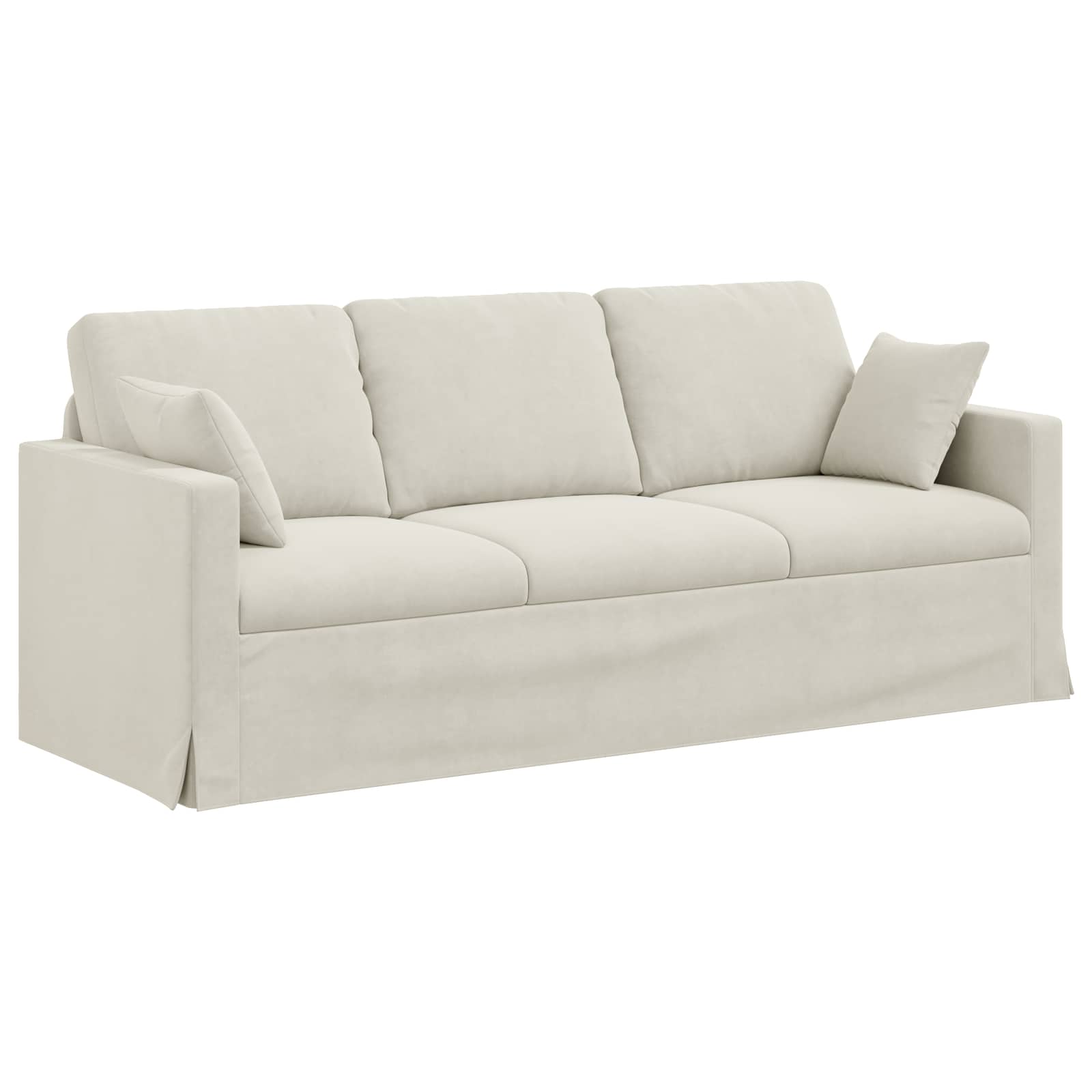 Set sofe 2 pcs Krema 198 x 78 x 80 cm Baršun