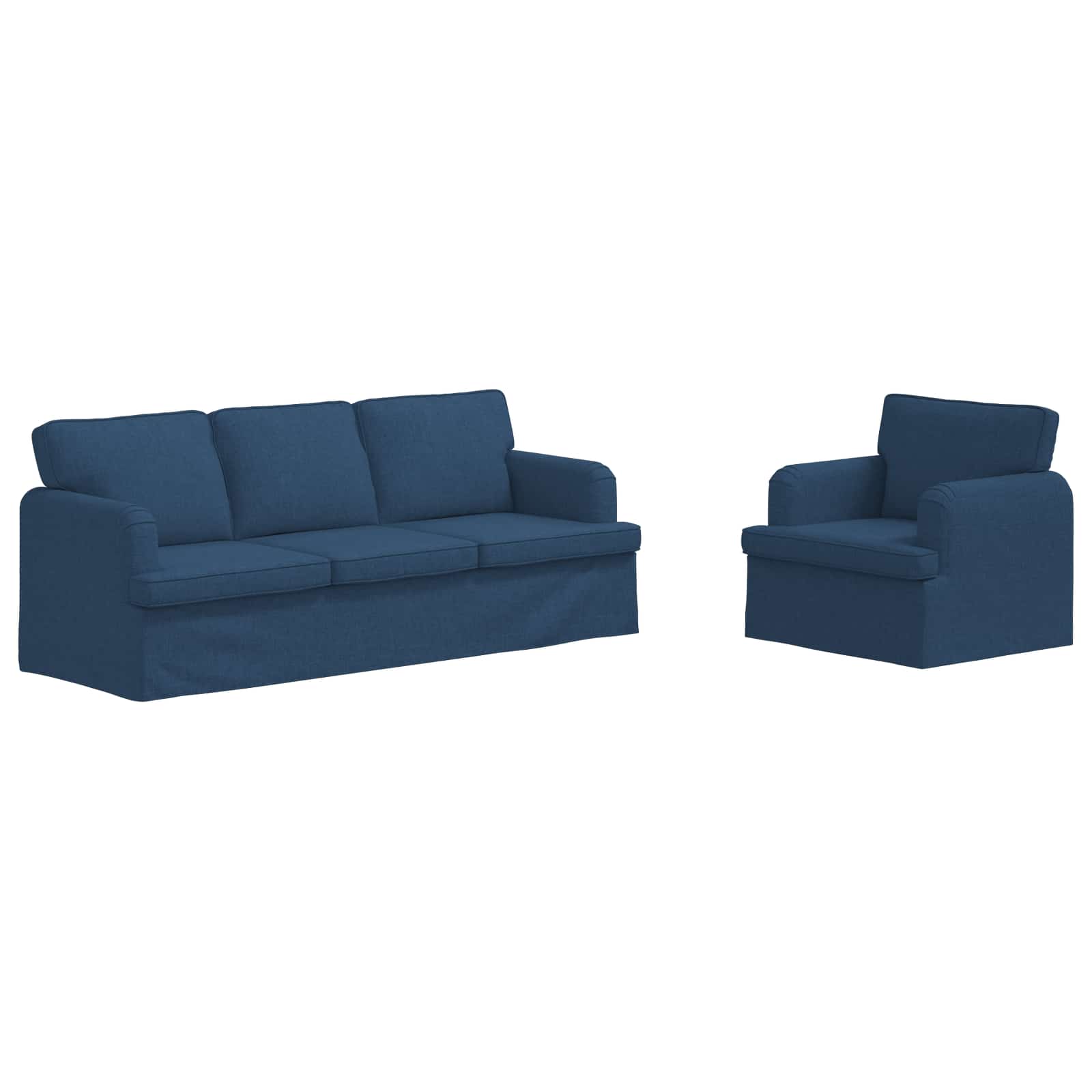 Set sofe 2 pcs Plava 201 x 80 x 85 cm tkanina