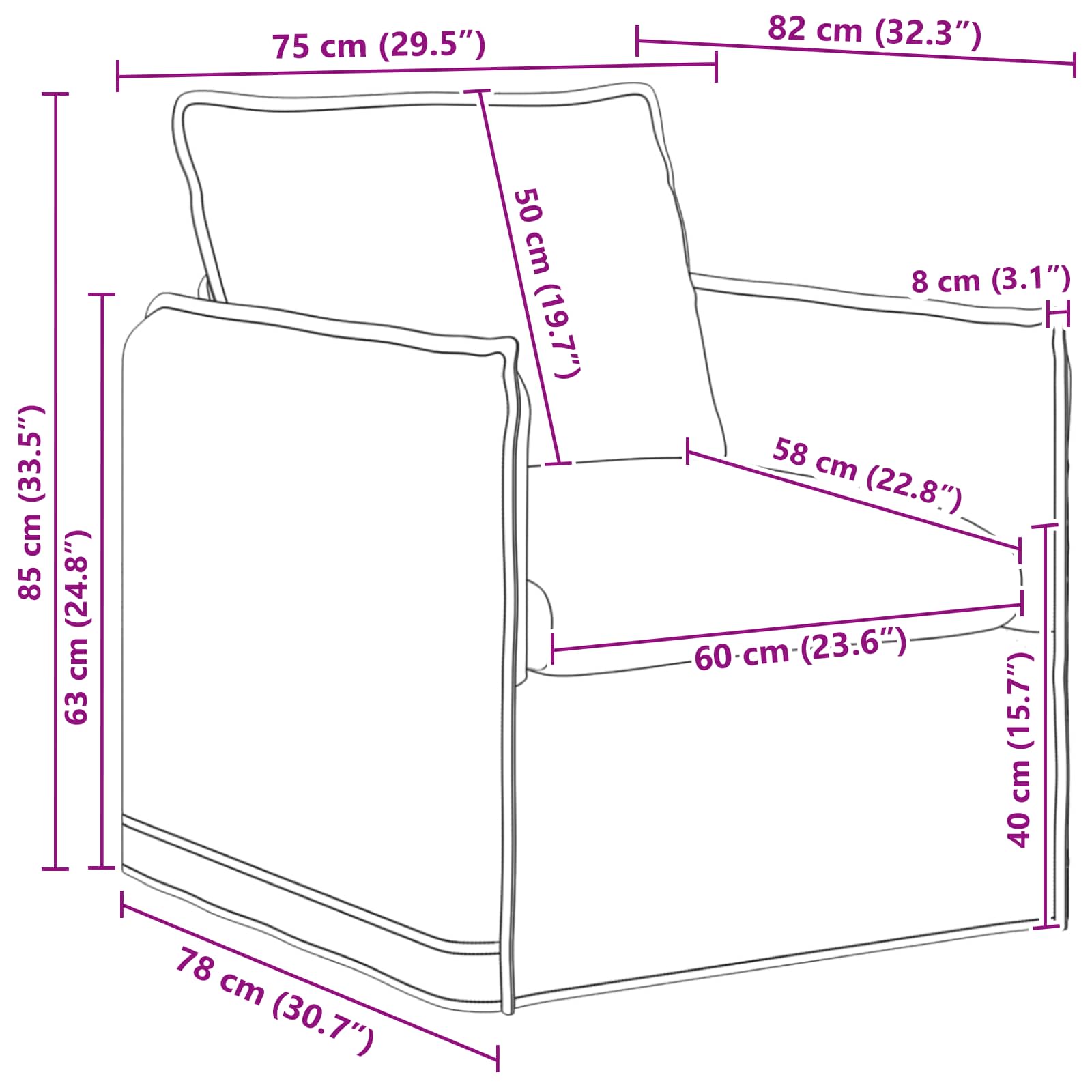 Set sofe 2 pcs Svjetlosiva 196 x 82 x 85 cm Tkanina
