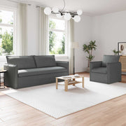 Set sofe 2 pcs Tamnosiva 196 x 82 x 85 cm Tkanina