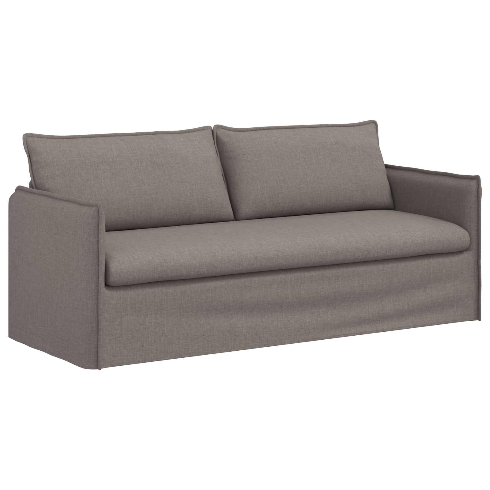 Set sofe 2 pcs Sivosmeđa 196 x 82 x 85 cm Tkanina