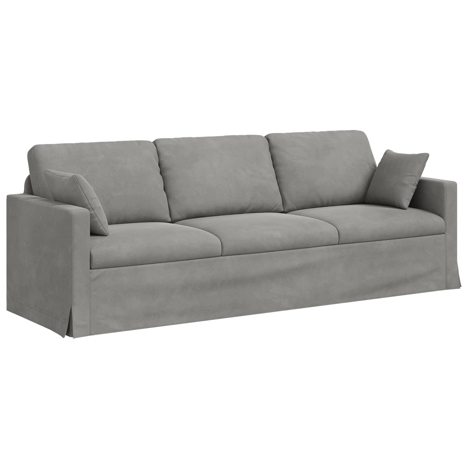 Set sofe 2 pcs Svijetlo siva 228 x 78 x 80 cm Baršun