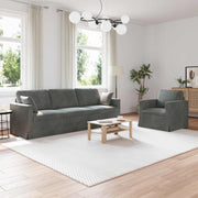 Set sofe 2 pcs Tamno siva 228 x 78 x 80 cm Baršun