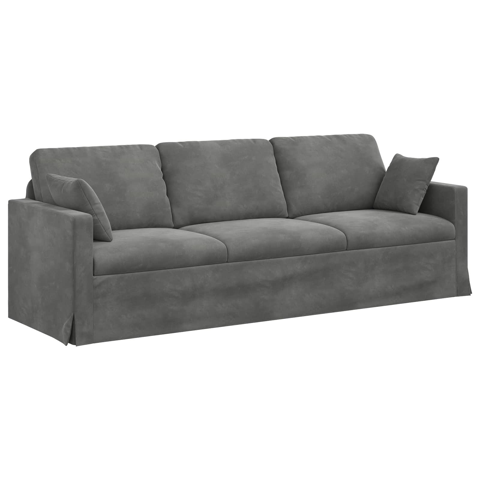 Set sofe 2 pcs Tamno siva 228 x 78 x 80 cm Baršun