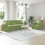 Set sofe 2 pcs Svijetlo zelena 228 x 78 x 80 cm Baršun