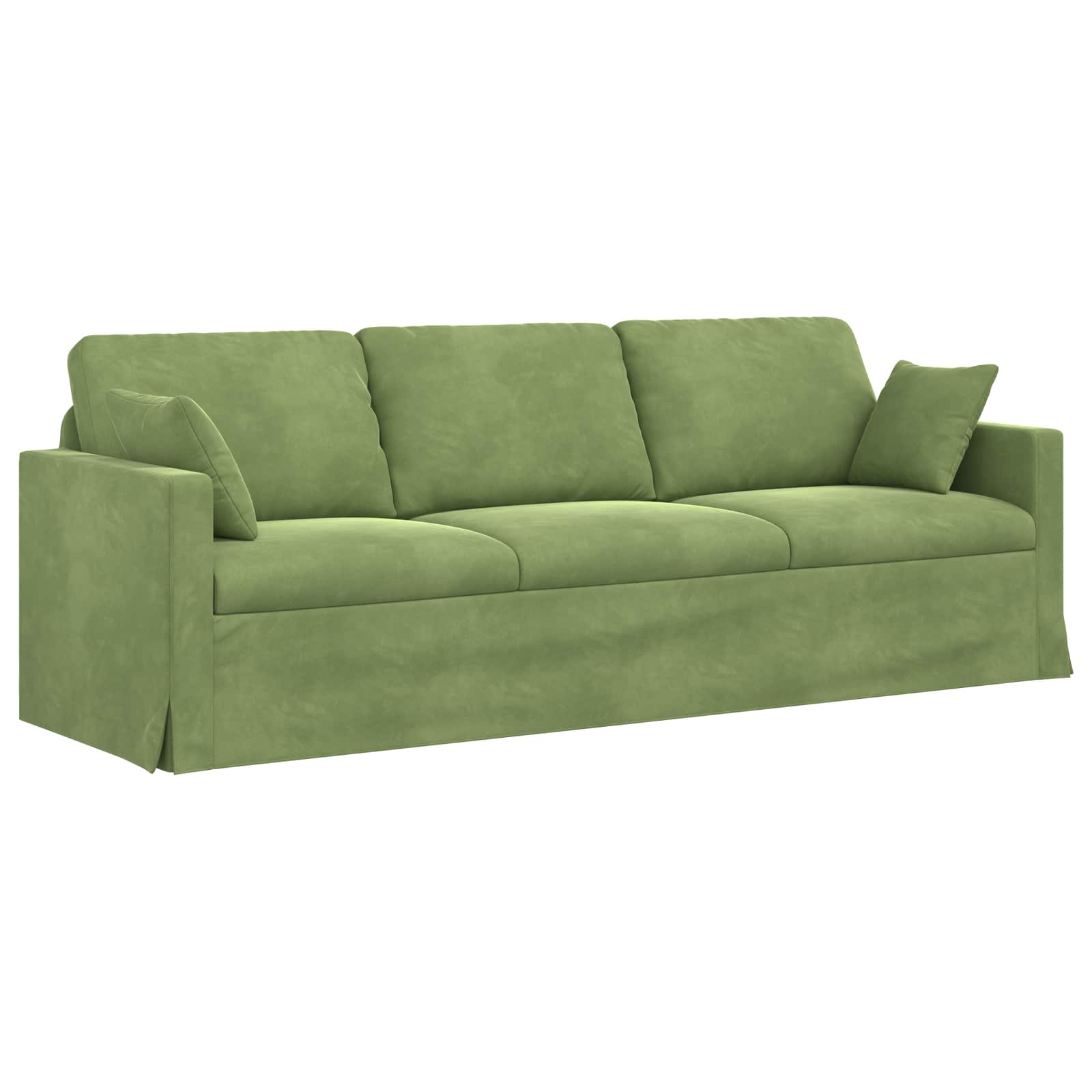 Set sofe 2 pcs Svijetlo zelena 228 x 78 x 80 cm Baršun