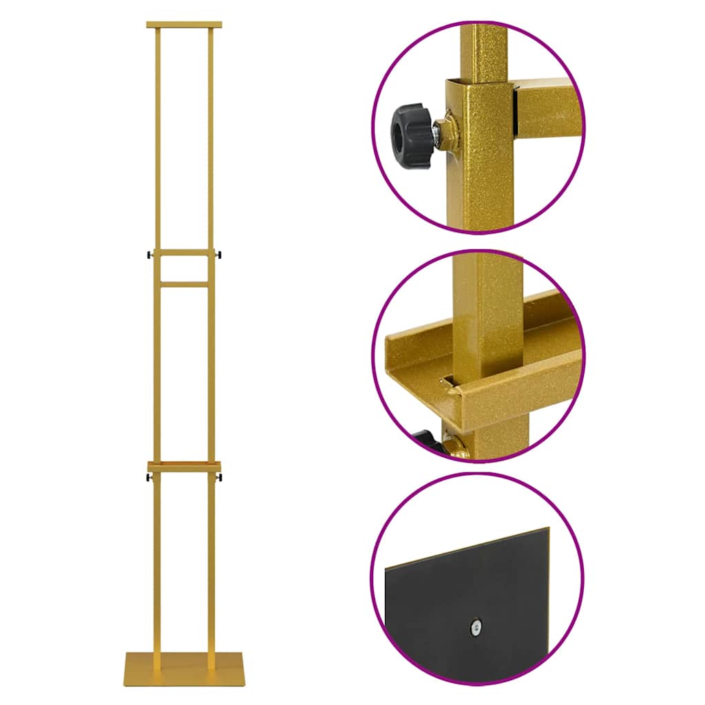 Stalci za sajmove 2 pcs Zlatno 30 x 23,5 x 210 cm Čelik