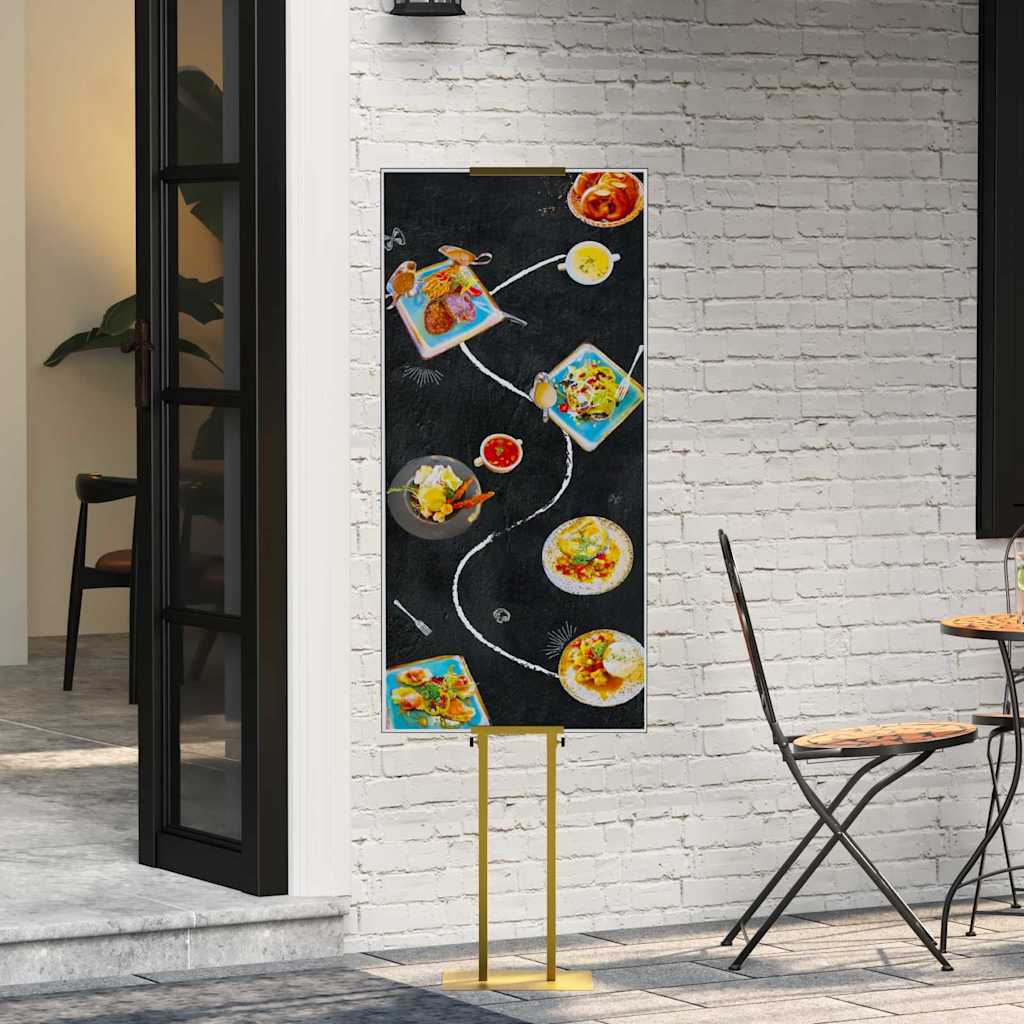 Stalci za sajmove 2 pcs Zlatno 30 x 23,5 x 210 cm Čelik