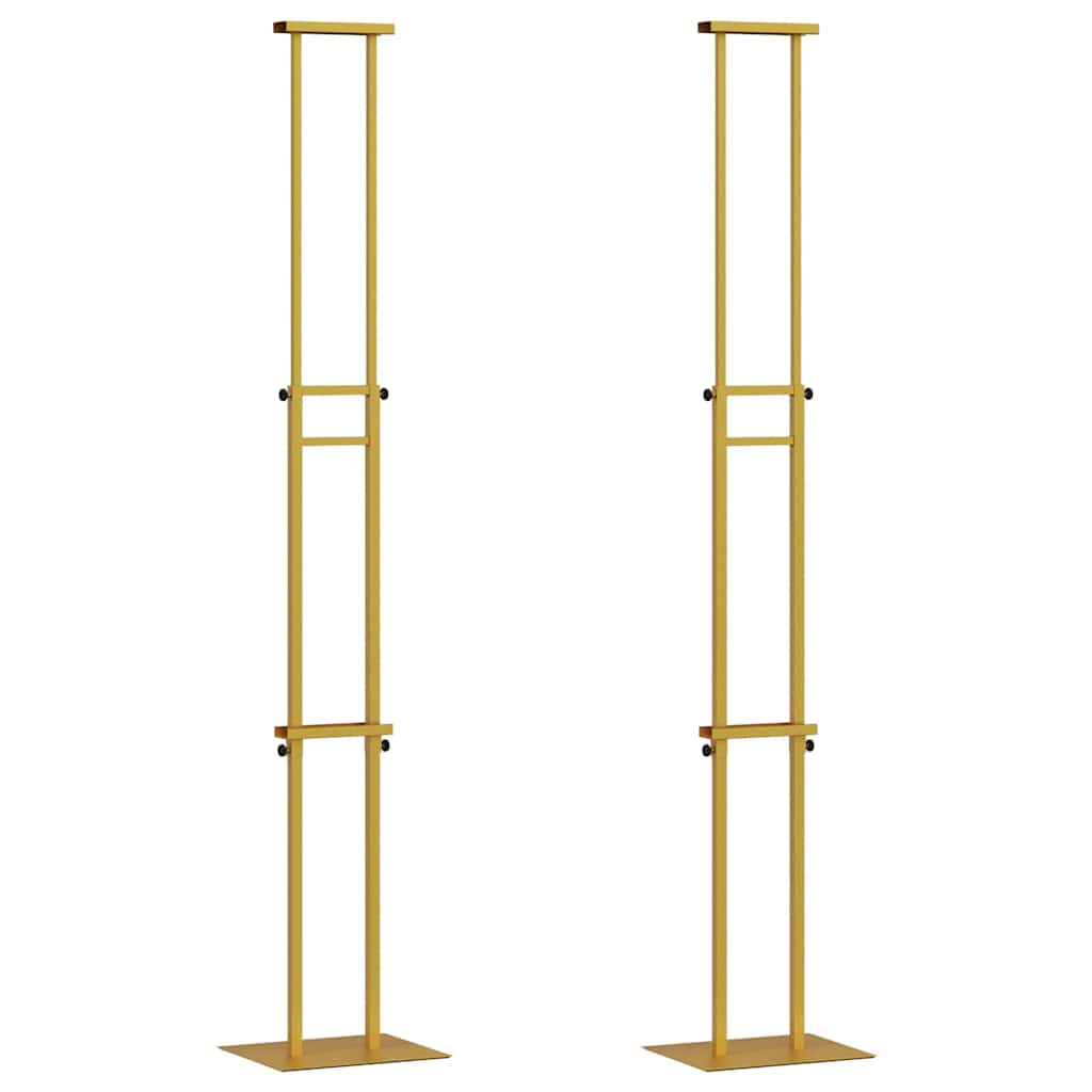Stalci za sajmove 2 pcs Zlatno 30 x 23,5 x 210 cm Čelik