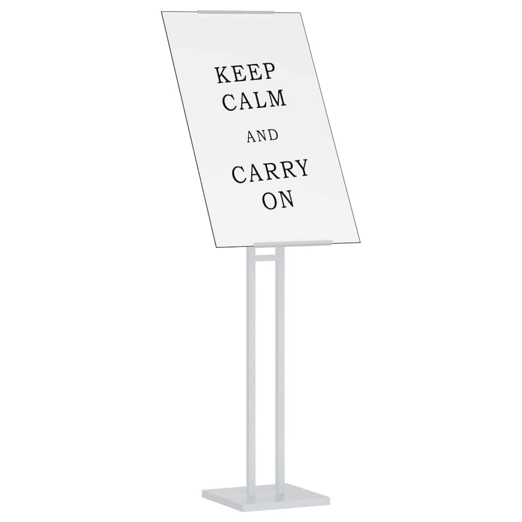 Stalci za sajmove 2 pcs Bijeli 26,5 x 26,5 x 150 cm Čelik
