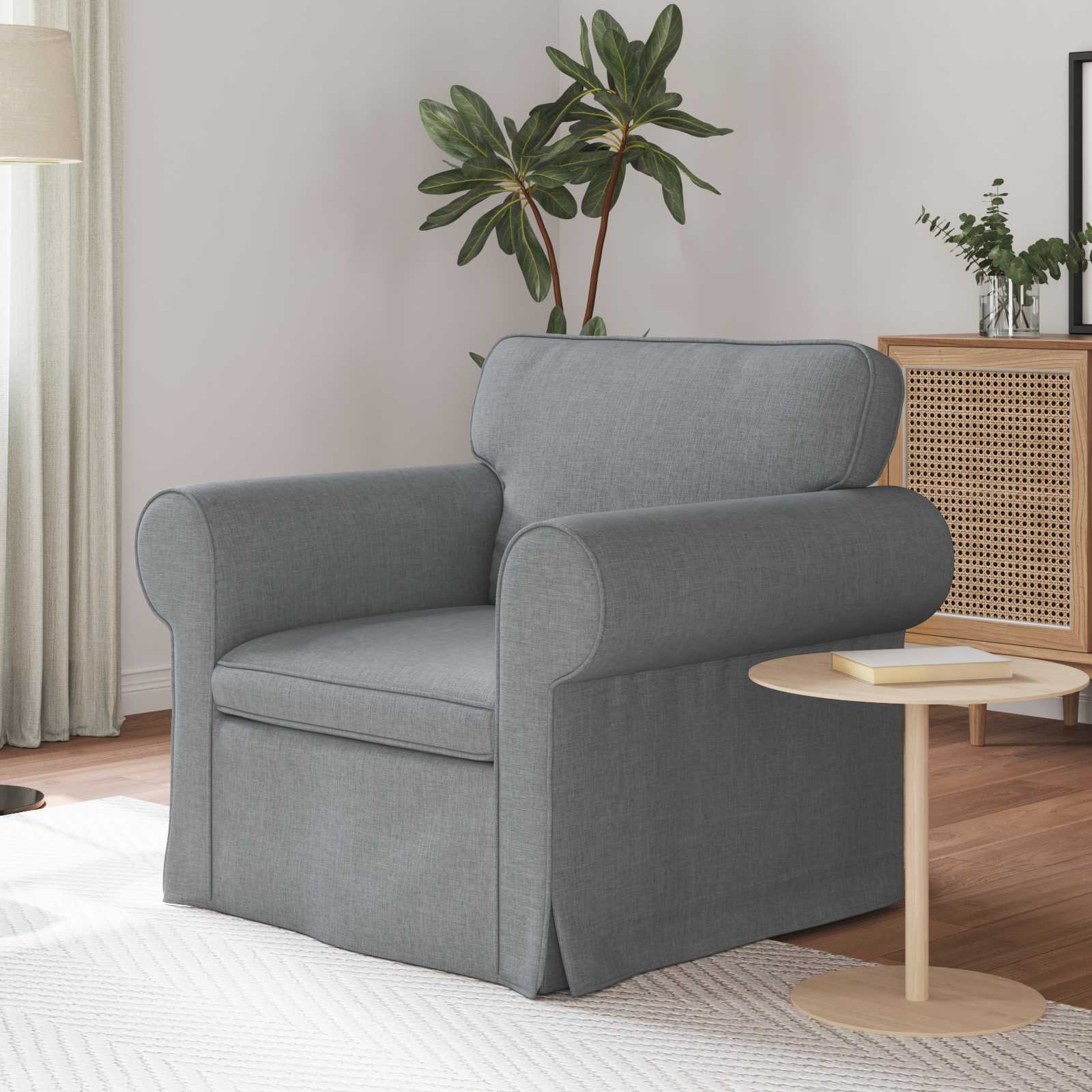 Sofa Svijetlo siva 95 x 82 x 80 cm tkanina