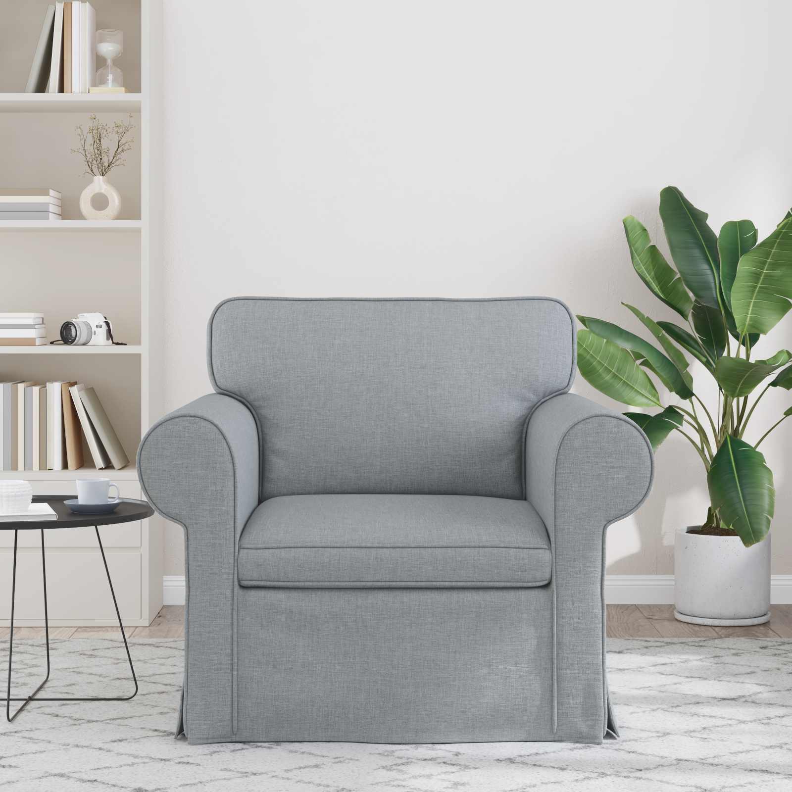 Sofa Svijetlo siva 95 x 82 x 80 cm tkanina