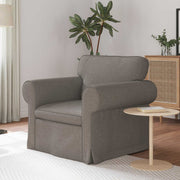 Sofa Sivo-smeđa 95 x 82 x 80 cm tkanina