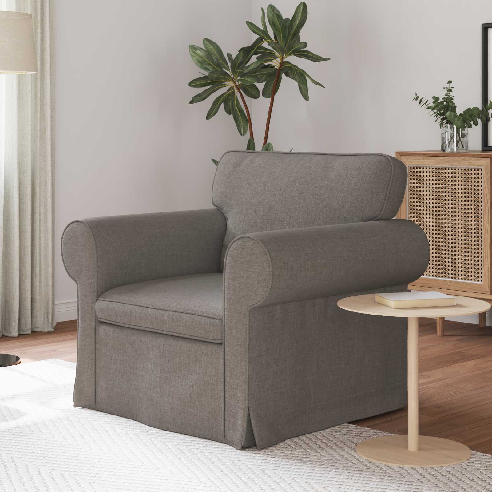 Sofa Sivo-smeđa 95 x 82 x 80 cm tkanina