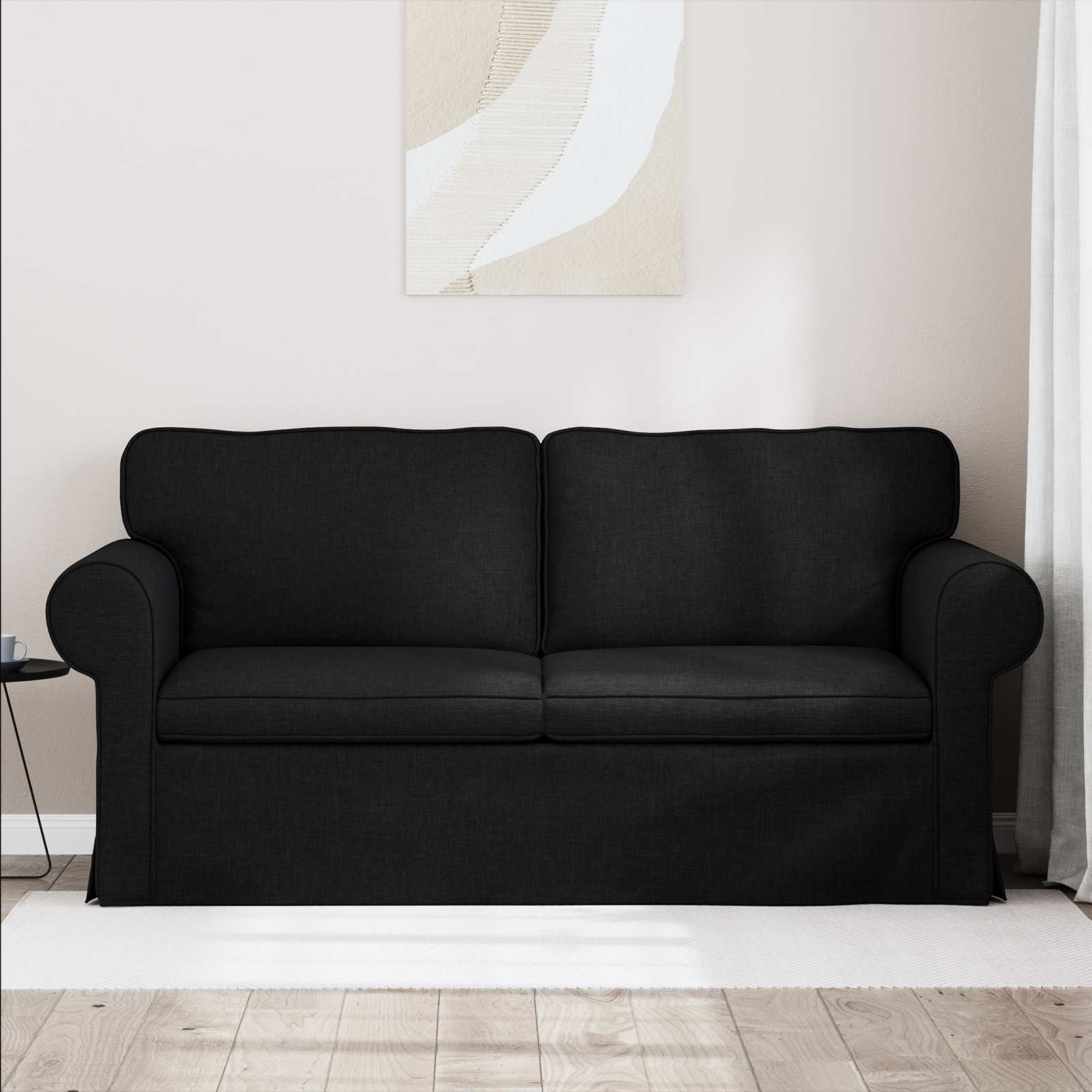 Sofa Crna 175 x 82 x 80 cm tkanina